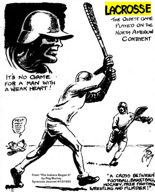 Lacrosse Cartoon 1920s